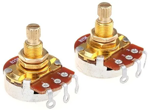 Musiclily MX1962-2 Потенциометр громкости B25K (лин), 2 шт.