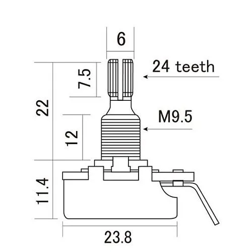 CTS-A500 Потенциометр 500 кОм (лог).