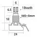 Musiclily MX1962-2 Потенциометр громкости B25K (лин), 2 шт.-2