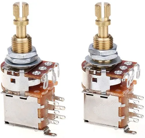 Musiclily MX1931-2 Потенциометр тона A500K (лог), Push/Push, 2 шт.