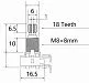Musiclily MX1960-2 Потенциометр балансный MN500K, сдвоенный, 2 шт.-3