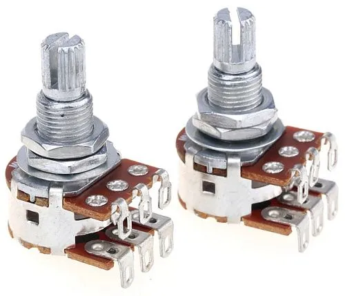 Musiclily MX1960-2 Потенциометр балансный MN500K, сдвоенный, 2 шт.