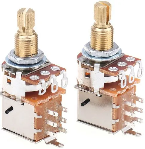 Musiclily MX1930-2 Потенциометр громкости B500K (лин), Push/Pull, 2 шт.