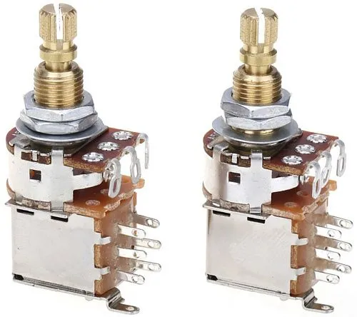 Musiclily MX1931-2 Потенциометр тона A500K (лог), Push/Push, 2 шт.